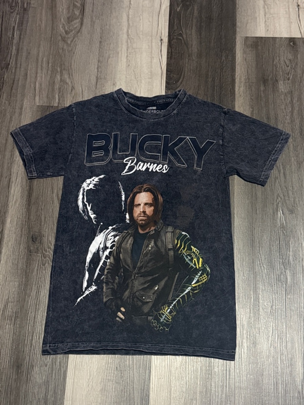 Marvel Bucky Barnes Black Graphic Tee